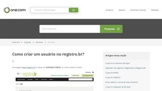 
                            5. Como criar um usuário no registro.br? – Suporte | One.com