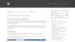 
                            8. Como criar uma App no Facebook – Blog Difluir