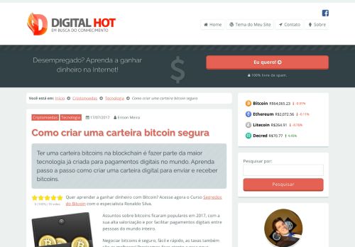 
                            4. Como criar uma carteira bitcoin segura - Digital Hot