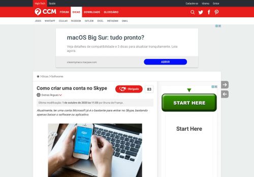 
                            13. Como criar uma conta no Skype - CCM