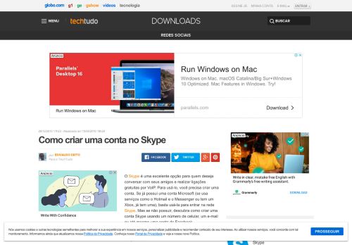 
                            7. Como criar uma conta no Skype | Dicas e Tutoriais | TechTudo