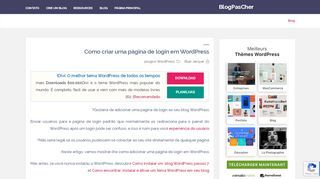 
                            4. Como criar uma página de login em WordPress | BlogPasCher