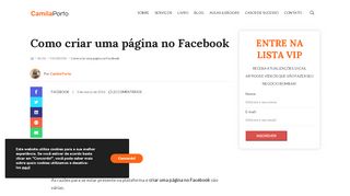 
                            9. Como criar uma página no Facebook - Camila Porto
