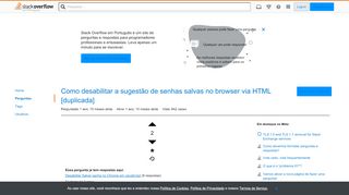 
                            9. Como desabilitar a sugestão de senhas salvas no browser via HTML ...