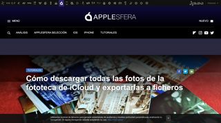 
                            8. Cómo descargar todas las fotos de la fototeca de iCloud - Applesfera