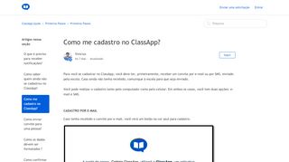 
                            4. Como devo me cadastrar no ClassApp? – ClassApp Ajuda