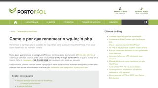 
                            5. Como e por que renomear o wp-login.php | PortoFácil | Servidores ...