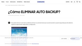 
                            2. ¿Cómo ELIMINAR AUTO BACKUP? | Soporte Samsung Latinoamérica