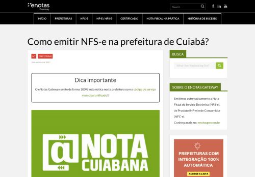 
                            5. Como emitir Nota Fiscal de Serviço (NFS-e) em Cuiabá? Descubra!