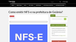 
                            10. Como emitir Nota Fiscal de Serviço (NFS-e) em Goiânia?