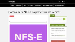 
                            5. Como emitir Nota Fiscal de Serviço (NFS-e) em Recife?