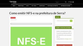 
                            4. Como emitir Nota Fiscal de Serviço (NFS-e) em Serra?