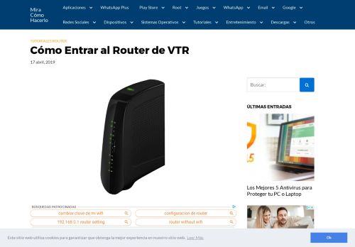 
                            8. Cómo Entrar al Router de VTR | Mira Cómo Hacerlo