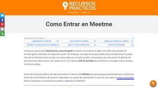 
                            10. Como Entrar en Meetme - RecursosPracticos.com