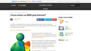 
                            13. Como entrar no MSN pela Internet? | Dicas e Tutoriais | TechTudo