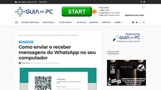 
                            12. Como enviar e receber mensagens do WhatsApp no ... - Guia do PC