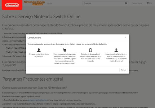 
                            10. Como eu resgato um código de download? - Loja Nintendo