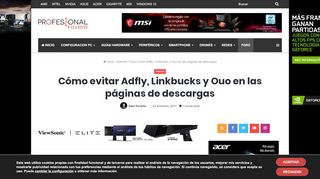 
                            9. Cómo evitar Adfly, Linkbucks y Ouo en las páginas de descargas