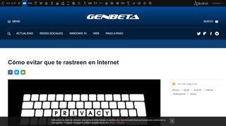 
                            13. Cómo evitar que te rastreen en Internet - Genbeta