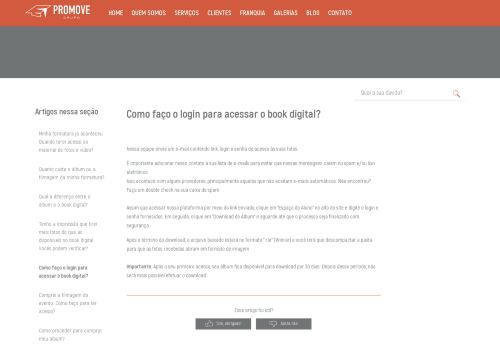 
                            4. Como faço o login para acessar o book digital? – Grupo Promove