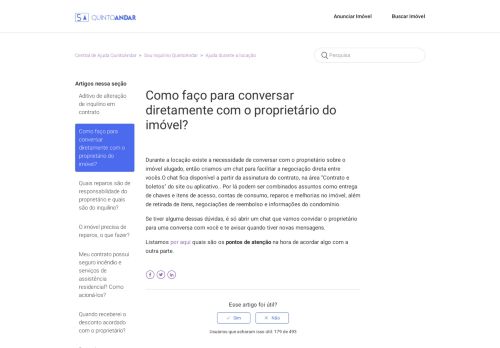 
                            7. Como faço para conversar diretamente com o proprietário do imóvel ...