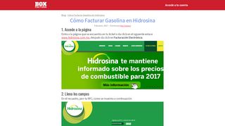 
                            6. Cómo Facturar en Hidrosina • Gasolineras • Compra de gasolina ...