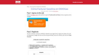 
                            7. Cómo Facturar Gasolina en OXXOGas • Box Factura
