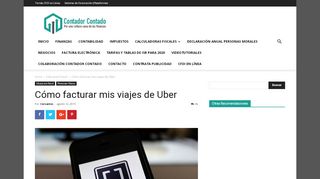 
                            11. Cómo facturar mis viajes de Uber - Contador Contado