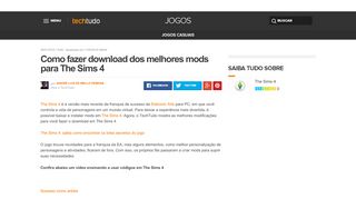 
                            5. Como fazer download dos melhores mods para The Sims 4 | Dicas e ...