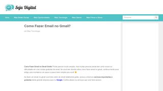 
                            8. → Como Fazer Email no Gmail? Passo a Passo Para Criar um ...