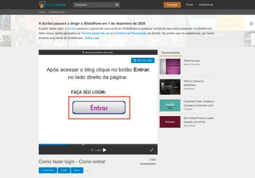 
                            5. Como fazer login - Como entrar - SlideShare