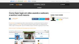 
                            6. Como fazer login em sites usando a webcam; a senha é você mesmo ...