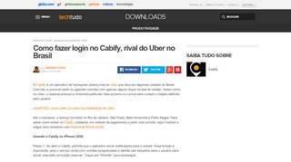 
                            9. Como fazer login no Cabify, rival do Uber no Brasil | Dicas e Tutoriais ...