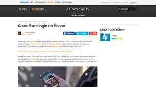 
                            3. Como fazer login no Happn | Dicas e Tutoriais | TechTudo