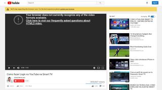 
                            2. Como fazer Login no YouTube na Smart TV - YouTube