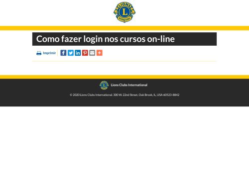 
                            10. Como fazer login nos cursos on-line - Lions Clubs International