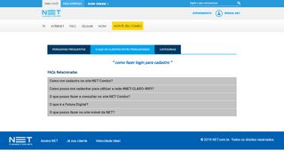 
                            13. como fazer login para cadastro - Ajuda Site Oficial da NET