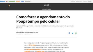 
                            10. Como fazer o agendamento do Poupatempo pelo celular - TechTudo