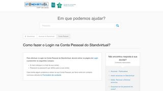 
                            1. Como fazer o Login na Conta Pessoal do Standvirtual? – Standvirtual