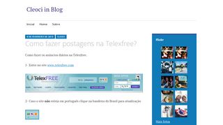 
                            12. Como fazer postagens na Telexfree? – Cleoci in Blog