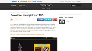 
                            7. Como fazer seu registro no IMVU | Notícias | TechTudo