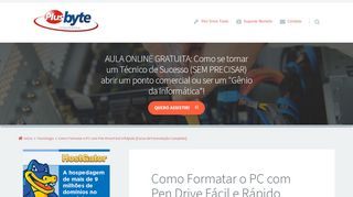 
                            5. Como Formatar o PC com Pen Drive Fácil e Rápido [Curso Grátis]