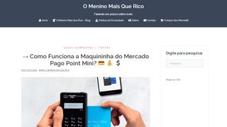 
                            13. → Como Funciona a Maquininha do Mercado Pago Point Mini?