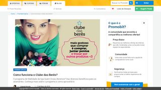 
                            3. Como funciona o Clube das Berês? | Promobit