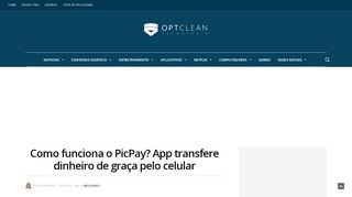 
                            9. Como funciona o PicPay? App transfere dinheiro de graça - Optclean