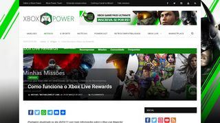 
                            6. Como funciona o Xbox Live Rewards - Xbox Power