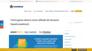 
                            12. Cómo ganar dinero como afiliado de Amazon España (webinar ...