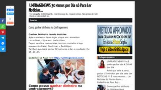 
                            3. Como ganhar dinheiro na Umfragenews |UMFRAGENEWS 30 €uros ...