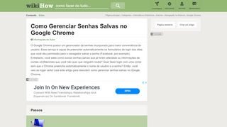 
                            8. Como Gerenciar Senhas Salvas no Google Chrome: 5 Passos - wikiHow