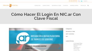 
                            2. Cómo hacer el login nuevo en NIC.ar con Clave Fiscal | Ypsilon Digital